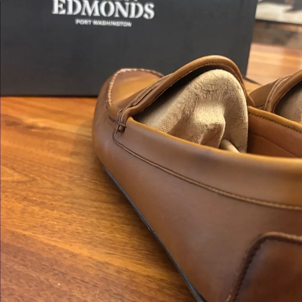Allen Edmonds Super Sport Penney Leather Upper Loafer SlipOn Shoe Walnut Size 10